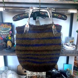 Unique fork hobo bag